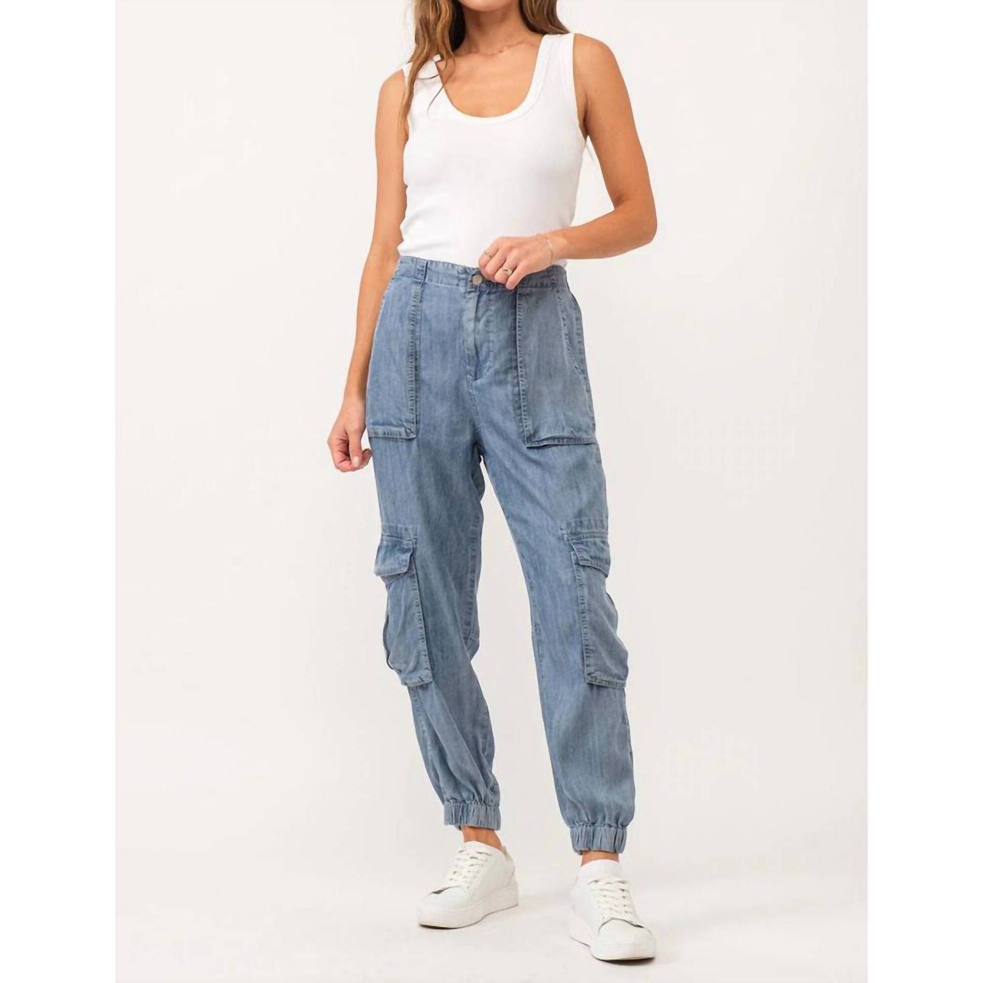 New Dear John Denim Sandy Jogger Pants In Medium Indigo